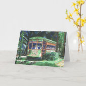 New Orleans Street Car Karte (Gelbe Blume)