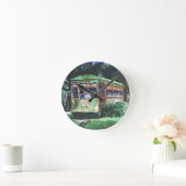 New Orleans Street Car Runde Wanduhr (Zuhause)