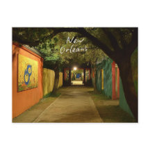 New Orleans Street Holiday Postcard