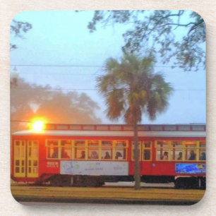 New Orleans Streetcar Achterbahnen Untersetzer