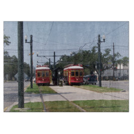 New Orleans Streetcar Cutting Board Schneidebrett