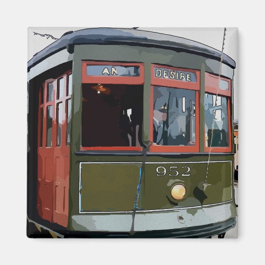 New Orleans Streetcar Desire Magnet (Vorne)