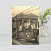 New Orleans Streetcar Einladung (Stehend Vorderseite)
