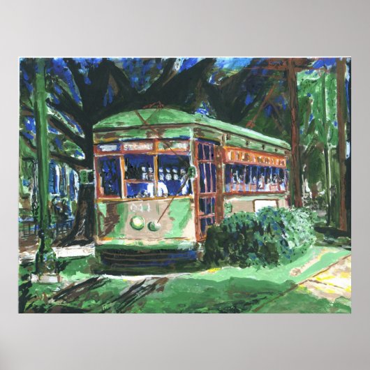 New Orleans Streetcar Malerei Poster (Vorne)