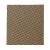 New Orleans Stripe Glitzer Notizblock (Vorderseite)