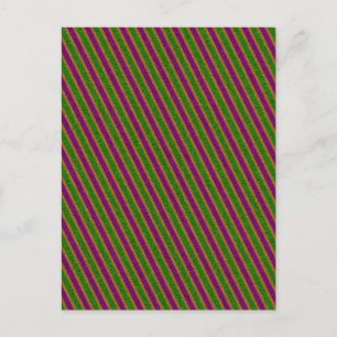 New Orleans Stripe Glitzer Postkarte