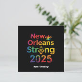 New Orleans Strong 2025 Inspirierend NOLA Pride Einladung (Stehend Vorderseite)