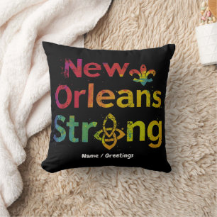 New Orleans Strong Inspirierender NOLA-Stolz  Kissen