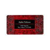 New Orleans Style Rücksendeadresse Adressaufkleber (Vorne)