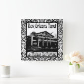 New Orleans Tarot, La Maison De Fortune Quadratische Wanduhr (Zuhause)