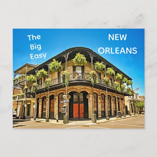 New Orleans The Big EASY Postkarte (Vorderseite)