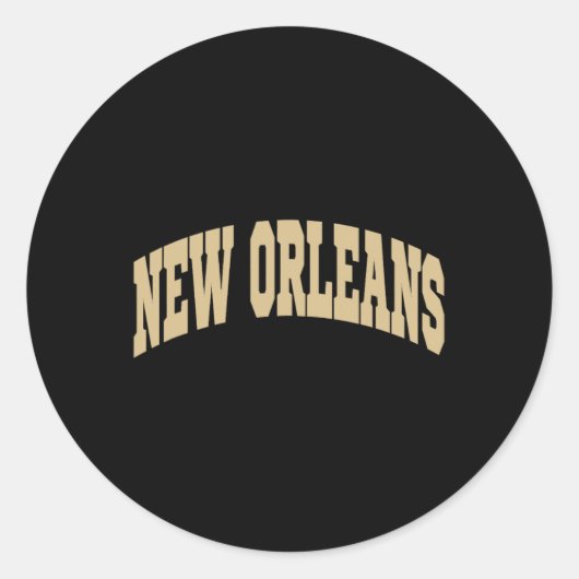 New Orleans - Throwback Design - Clic Runder Aufkleber (Vorderseite)