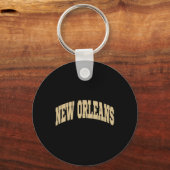 New Orleans - Throwback Design - Clic Schlüsselanhänger (Vorderseite)