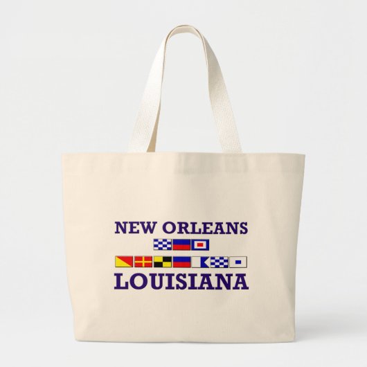 New Orleans Tote Bag Jumbo Stoffbeutel (Vorne)