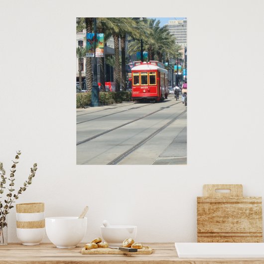 New Orleans Trolly Poster (Küche)