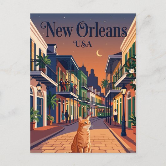 New Orleans USA Postkarte (Vorderseite)