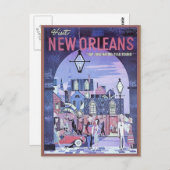 New Orleans Vintage Postkarte (Vorne/Hinten)