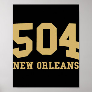 New Orleans Vorwahl 504 - Hometown Pride - Clic Poster