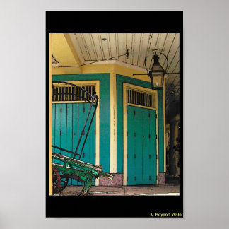 New Orleans Wagon Street Poster