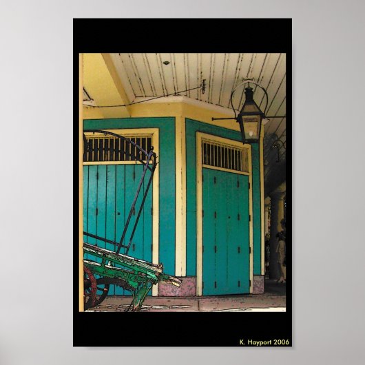 New Orleans Wagon Street Poster (Vorne)
