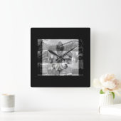 New Orleans [Wall Clock] Quadratische Wanduhr (Zuhause)