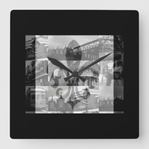 New Orleans [Wall Clock] Quadratische Wanduhr