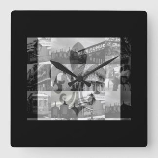 New Orleans [Wall Clock] Quadratische Wanduhr