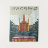 New Orleans Wandteppich (Vorderseite)