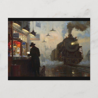 New Orleans wartete für den Zug Postkarte