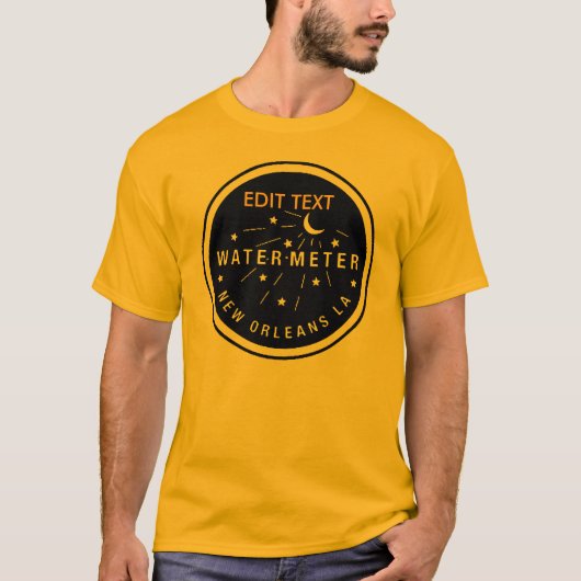New Orleans Water Meter Cover, EDIT TEXT T-Shirt (Vorderseite)
