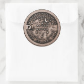 New Orleans Water Meter Cover Runder Aufkleber (Tasche)
