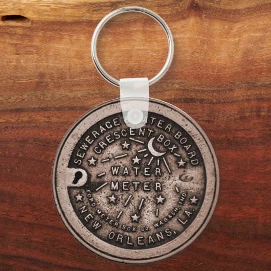 New Orleans Water Meter Cover Schlüsselanhänger (Vorderseite)