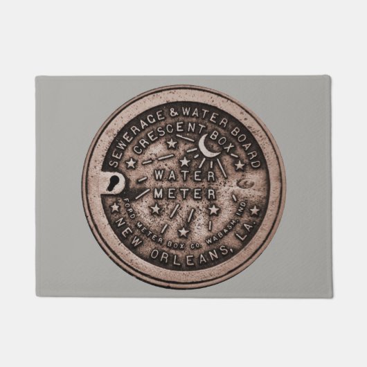 New Orleans Water Meter Lid Fußmatte (Vorderseite)