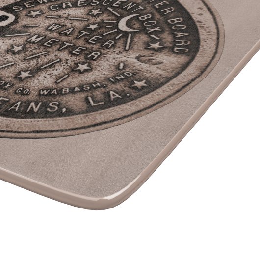 New Orleans Water Meter Lid Schneidebrett (Ecke)
