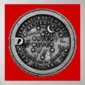 New Orleans Water Meter Wand an Wand Kunst (Vorne)