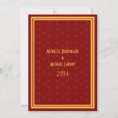 New Orleans Wedding Event Invite (Maroon) Einladung (Rückseite)