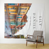 New Orleans Wedding Photo Backdrop Wandteppich (Beispiel (Horizontal))