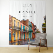 New Orleans Wedding Photo Backdrop Wandteppich (Beispiel)