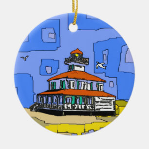 New Orleans West End Leuchtturm Keramikornament
