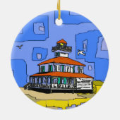 New Orleans West End Leuchtturm Keramikornament (Hinten)