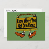 New Orleans wissen, wo ihr den Schuhen Got Postkarte (Vorne/Hinten)