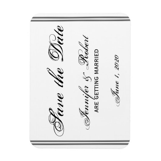 New Orleans Ziel Save the Date Magnet (Vertikal)