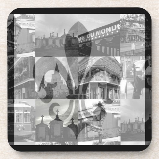New- Orleanscollage [Korken-Untersetzer-Set] Untersetzer (Vorderseite)