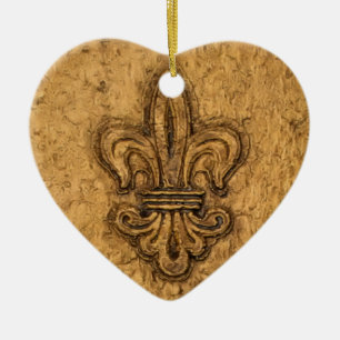 New- Orleansfranzose-Lilie Keramikornament