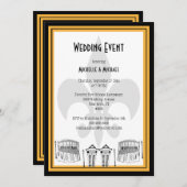 New- Orleanshochzeits-Ereignis laden ein Einladung (Vorne/Hinten)