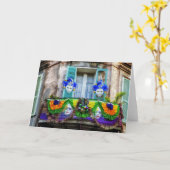 New- Orleanskarneval-Masken Karte (Gelbe Blume)