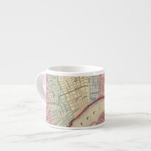 New- Orleanskarte durch Mitchell Espressotasse