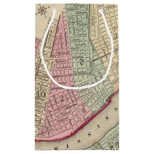 New- Orleanskarte durch Mitchell Kleine Geschenktüte (Rückseite)