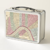 New- Orleanskarte durch Mitchell Metall Brotdose (Rückseite)