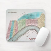 New- Orleanskarten-Mausunterlage Mousepad (Mit Mouse)
